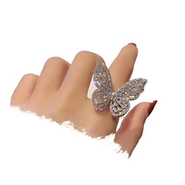 Bague Papillon de Cristal – Image 6