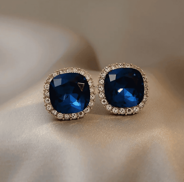 Boucles d'Oreilles Étoile de Saphir – Image 11