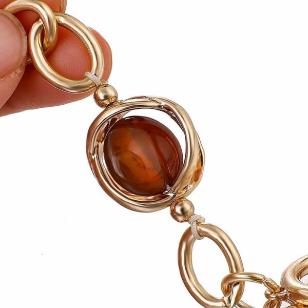 Bracelet agate brune – Image 3