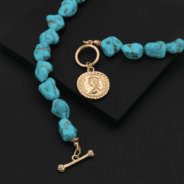 Collier Lueur Bohème en Bleu – Image 4