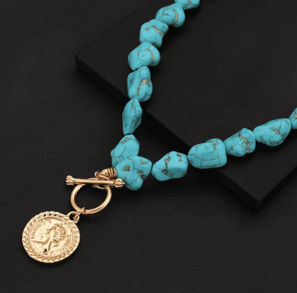 Collier Lueur Bohème en Bleu – Image 6