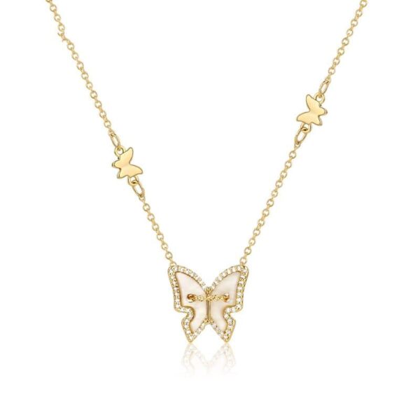 Collier papillon de nacre – Image 6